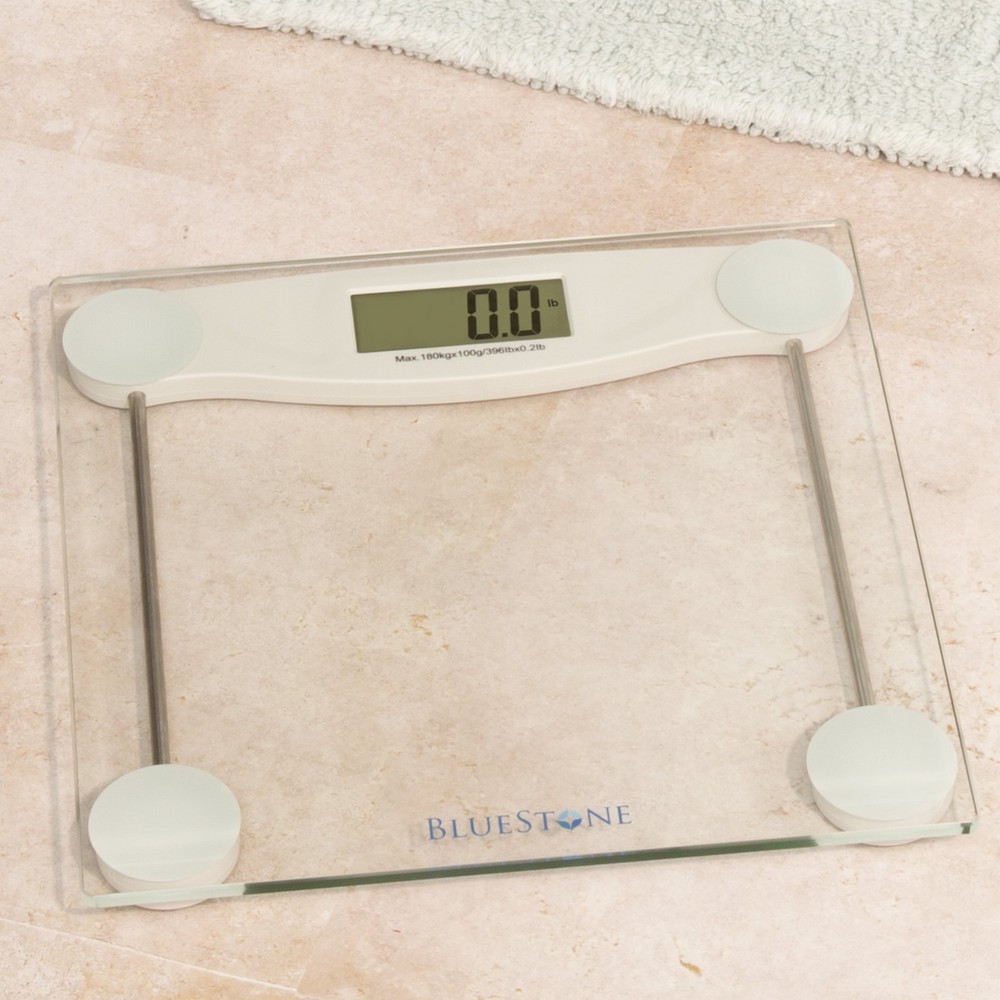 Digital Glass Bathroom Scale W/ LCD Display