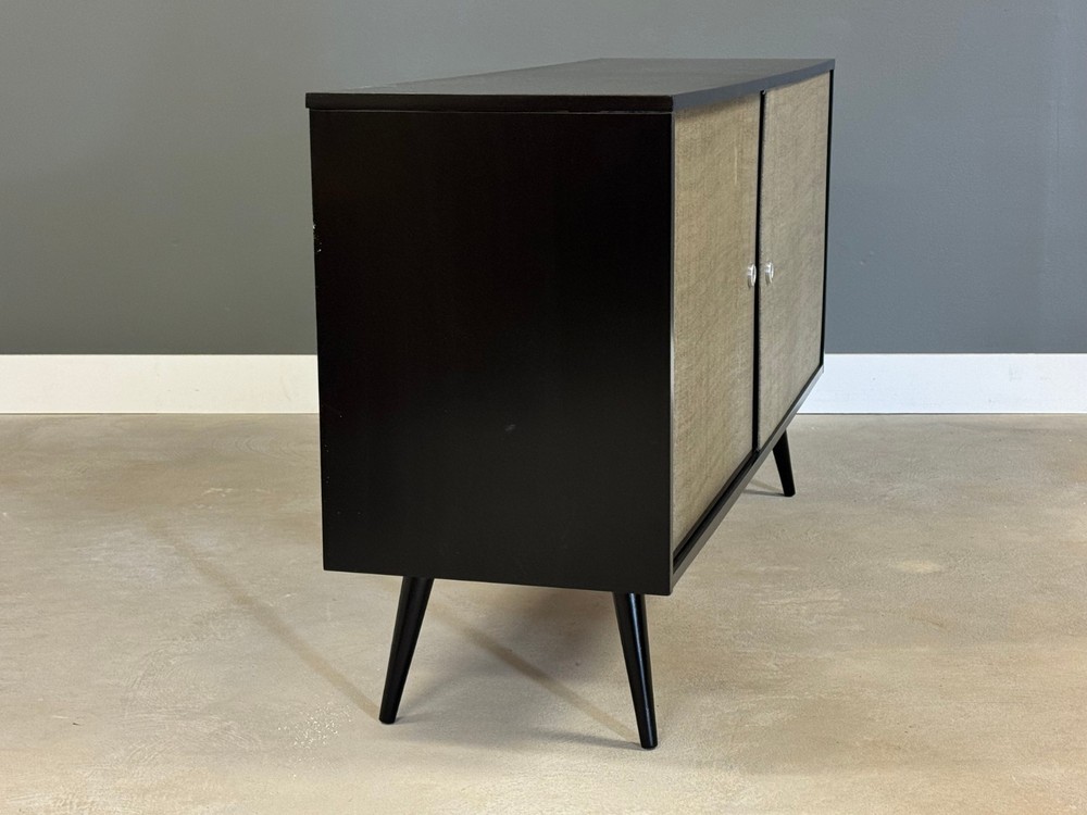 Black Lacquer Paul McCobb Planner Group 60” Credenza