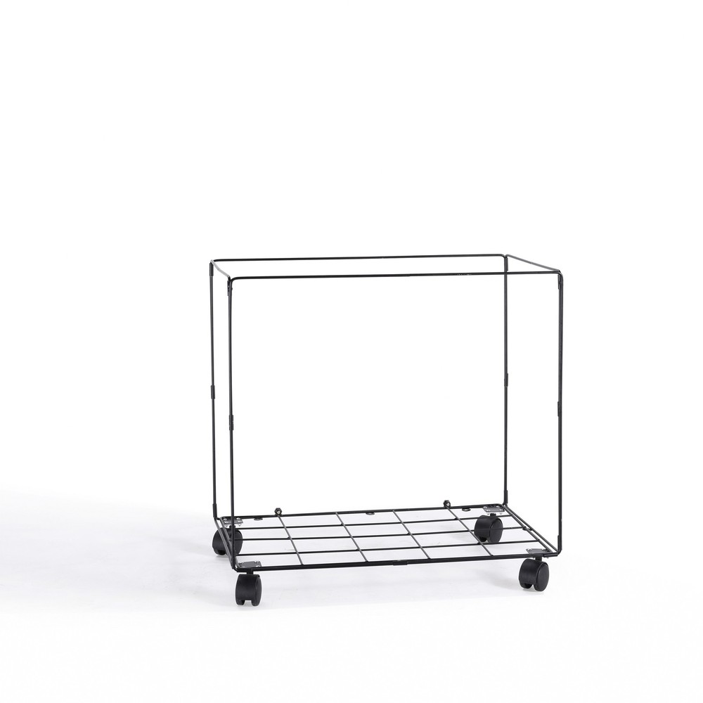 Danya B. Army Canvas Laundry Hamper on Wheels