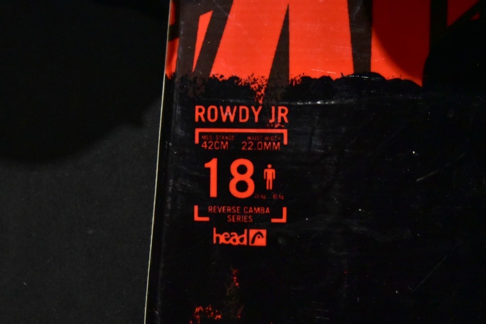 HEAD ROWDY JR SNOWBOARD SIZE 118 CM WITH SMALL BINDINGS