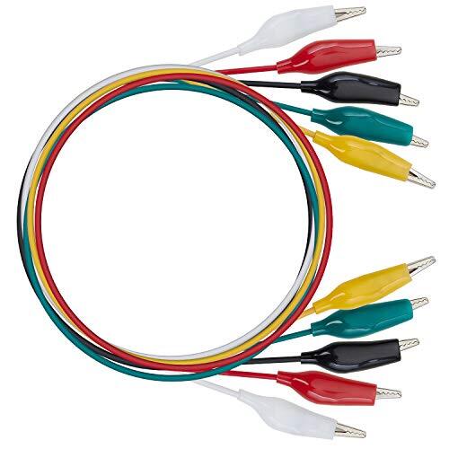 20 Pcs 5 Colors Alligator Clips Test Leads Set Electrical Testing Cables Set