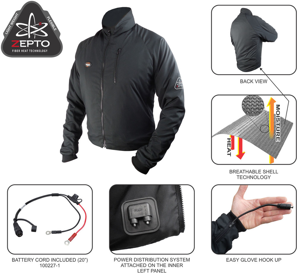 Gears Canada Gen X-4 Heated Jacket Liner Black
