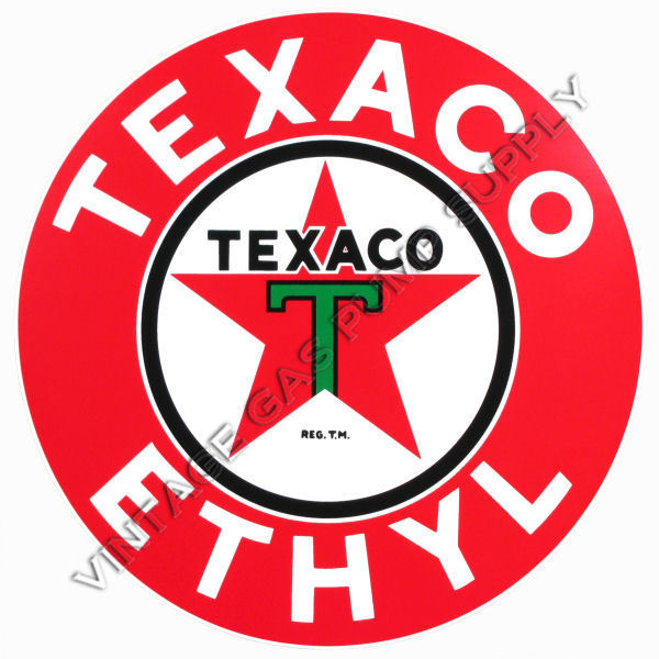Texaco Ethyl 3" Vinyl Decal (DC178C)