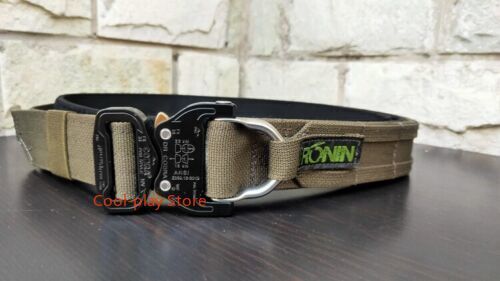 4.5cm Tactical Drop Belt MOLLE Webbing 2 Layer Quick Release Buckle