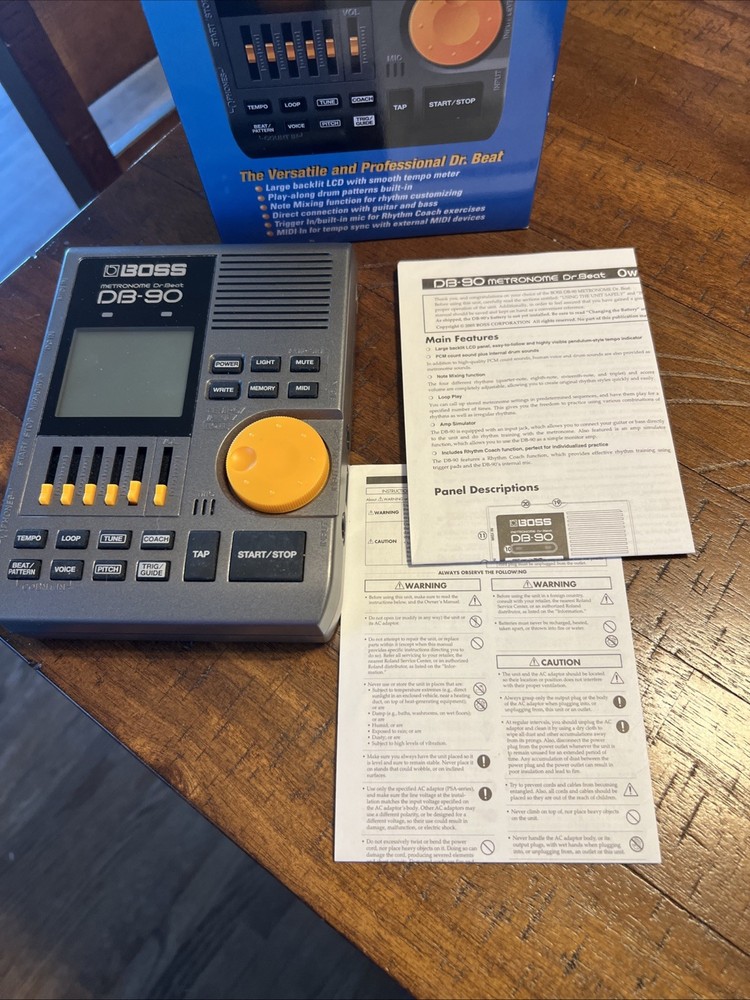 Boss DB-90 Dr. Beat Metronome Tested Working