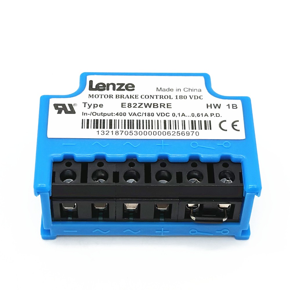 Lenze MOTOR BRAKE CONTROL E82ZWBRE 400VAC 180VDC 0.61ADC rectifier module