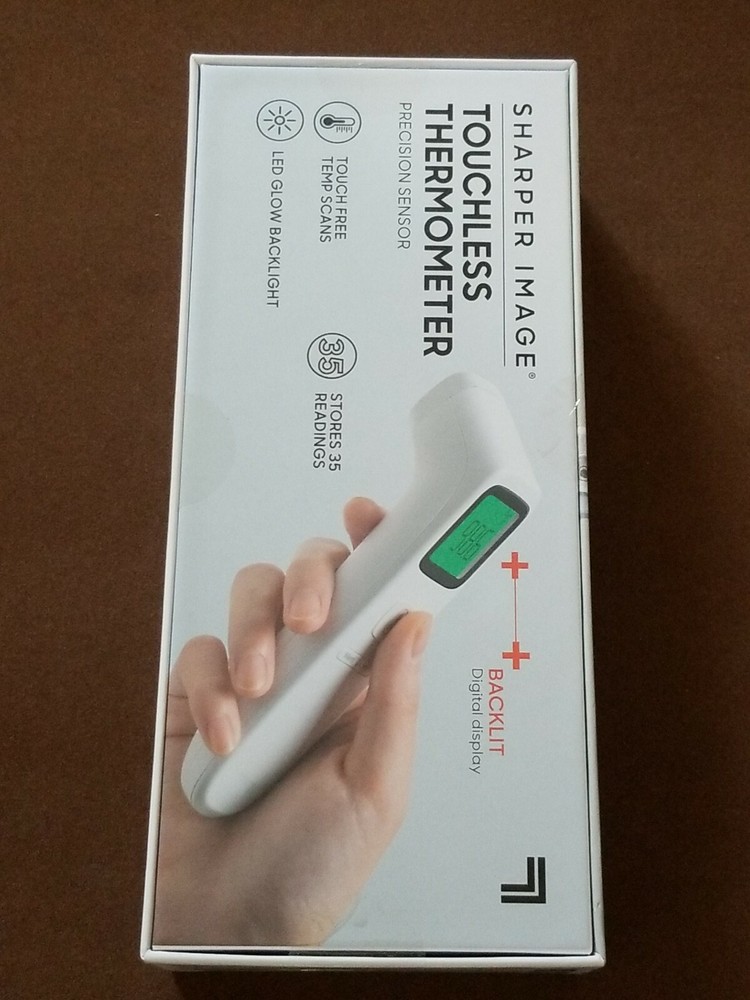 SHARPER IMAGE Digital TOUCHLESS Smart Forehead THERMOMETER