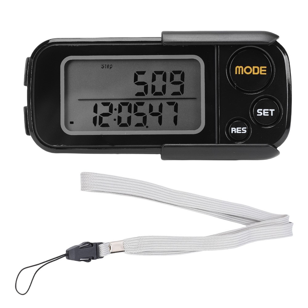Walking 3D Pedometer With Large Digital Display 30 Days Memory Accurate Step