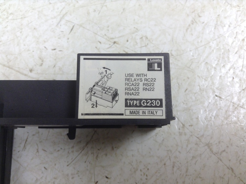 Lovato G230 Overload Mounting Base New