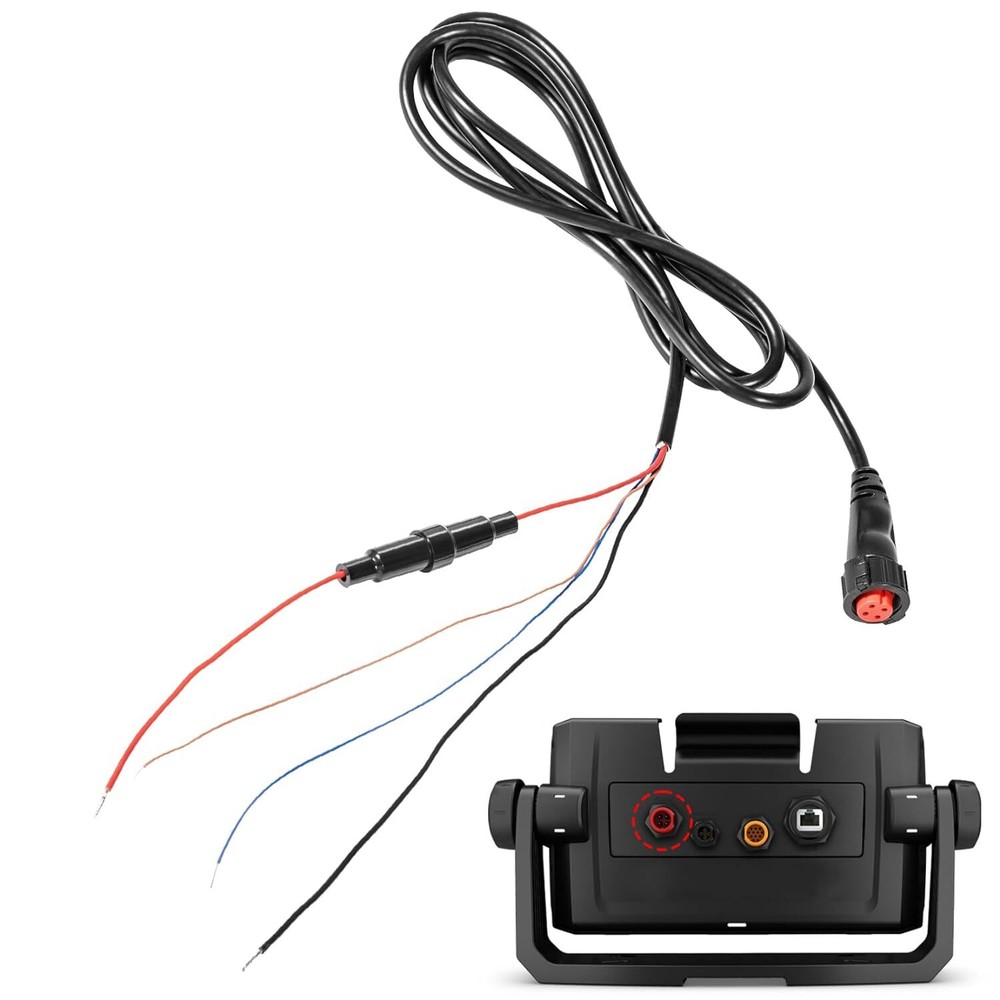 010-12445-00 Power/Data Cable Threaded 4 Pin for Garmin Transducers echoMAP.