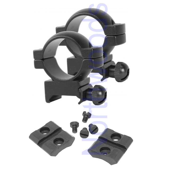 Savage Mark II Scope Mount Set with Medium Rings  New