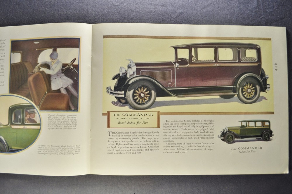 1928 Studebaker Catalog Commander Dictator President 8 Nice Original Late 28