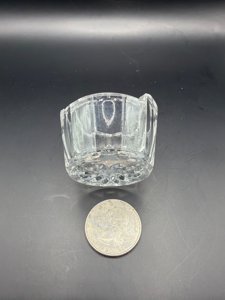 EPAG Glass Salt Dip Cellar Starburst Pattern