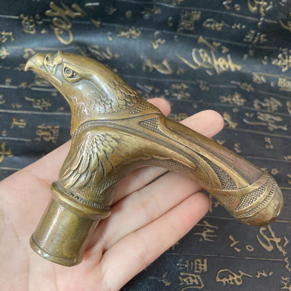 Brass Eagle Head Statue Walking Stick Cane Handle Top Topper Collection