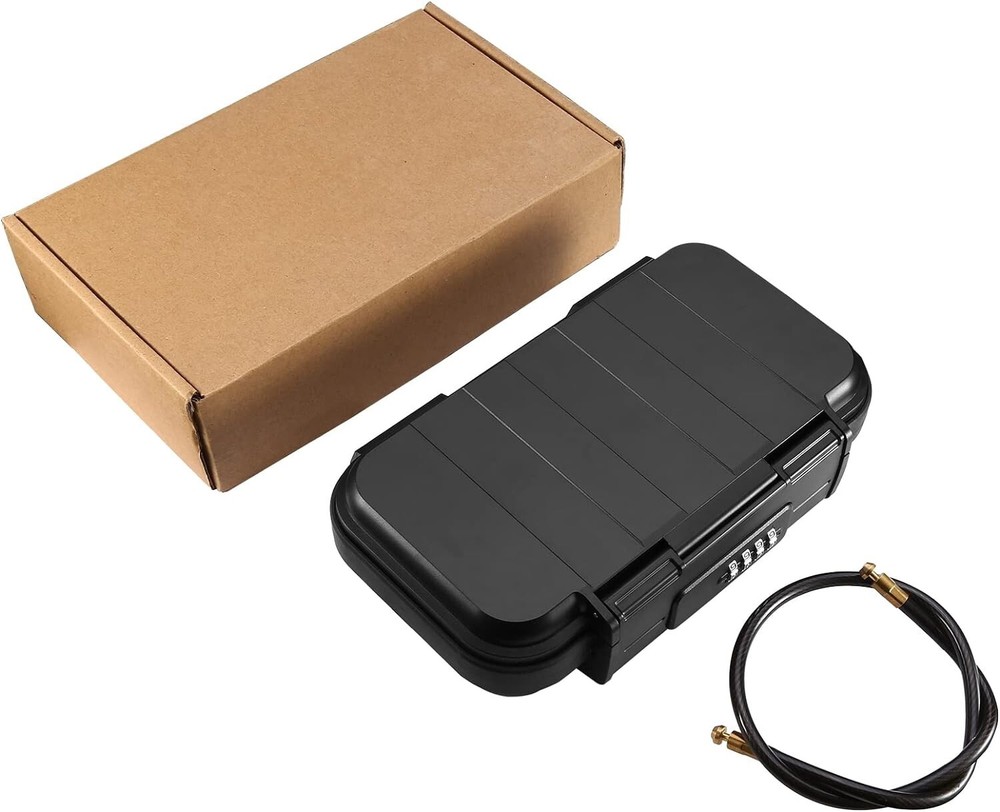 Portable Safe Box Combination Security Case Lockbox with Code Waterproof