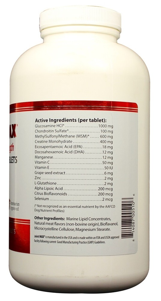 Joint MAX Triple Strength Chewable Tablets (120 count)