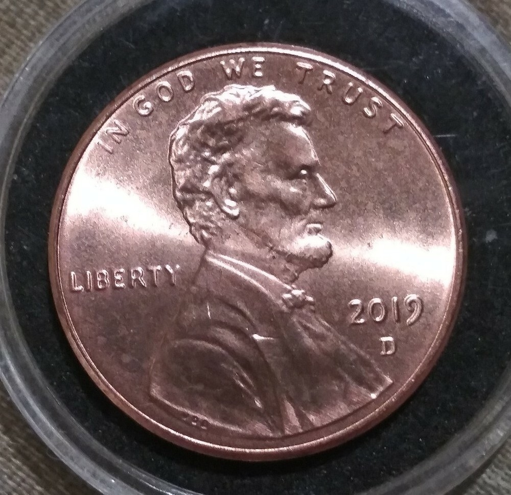 2019-D Shield Cent Gem BU ERROR Double Ear Variety DDO. **NOT LISTED**