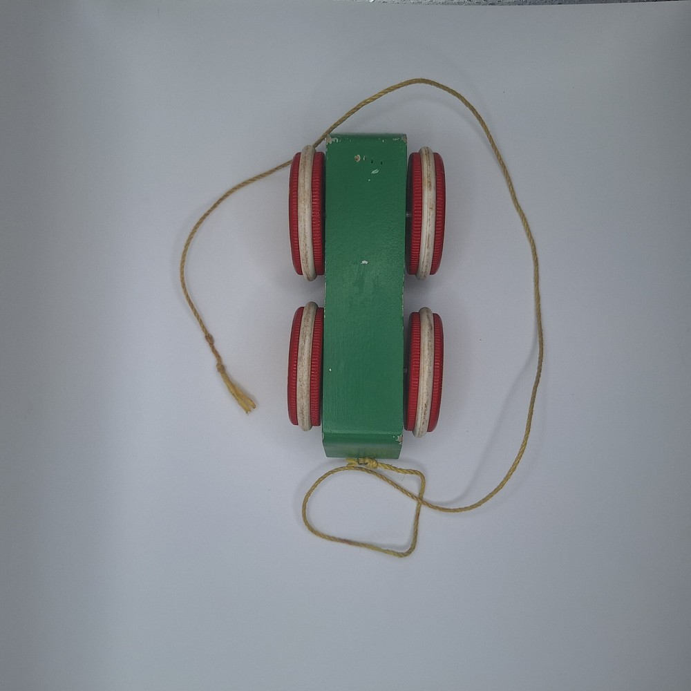Brio Wood Pull Toy Wagon Made in Sweden Old Style Pull