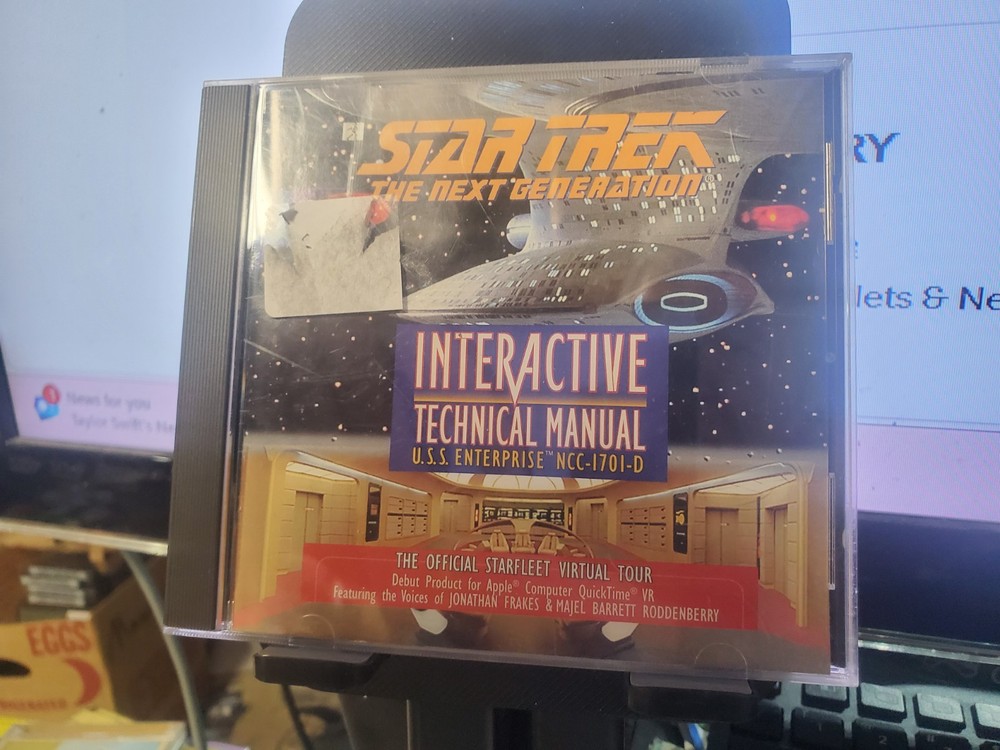 STAR TREK THE NEXT GENERATION INTERACTIVE TECHNICAL MANUAL PC CD ROM