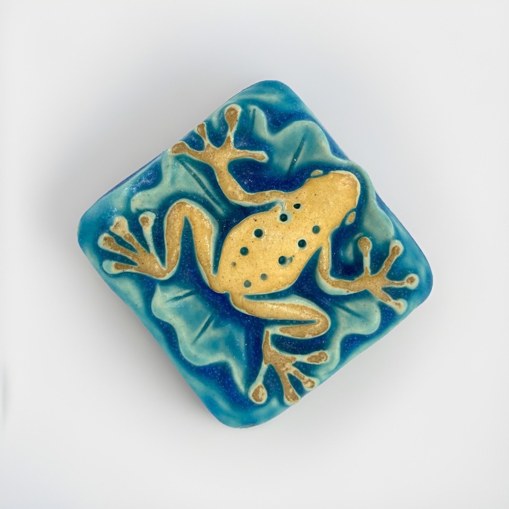 Tree Frog 2x2” Ceramic Art Tile By Gretchen Kramp