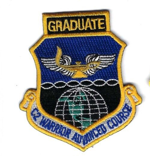 PATCH  USAF C2 WARRIOR ADVANCED COURSE GRADUATE  EGLIN AFB              B9-13