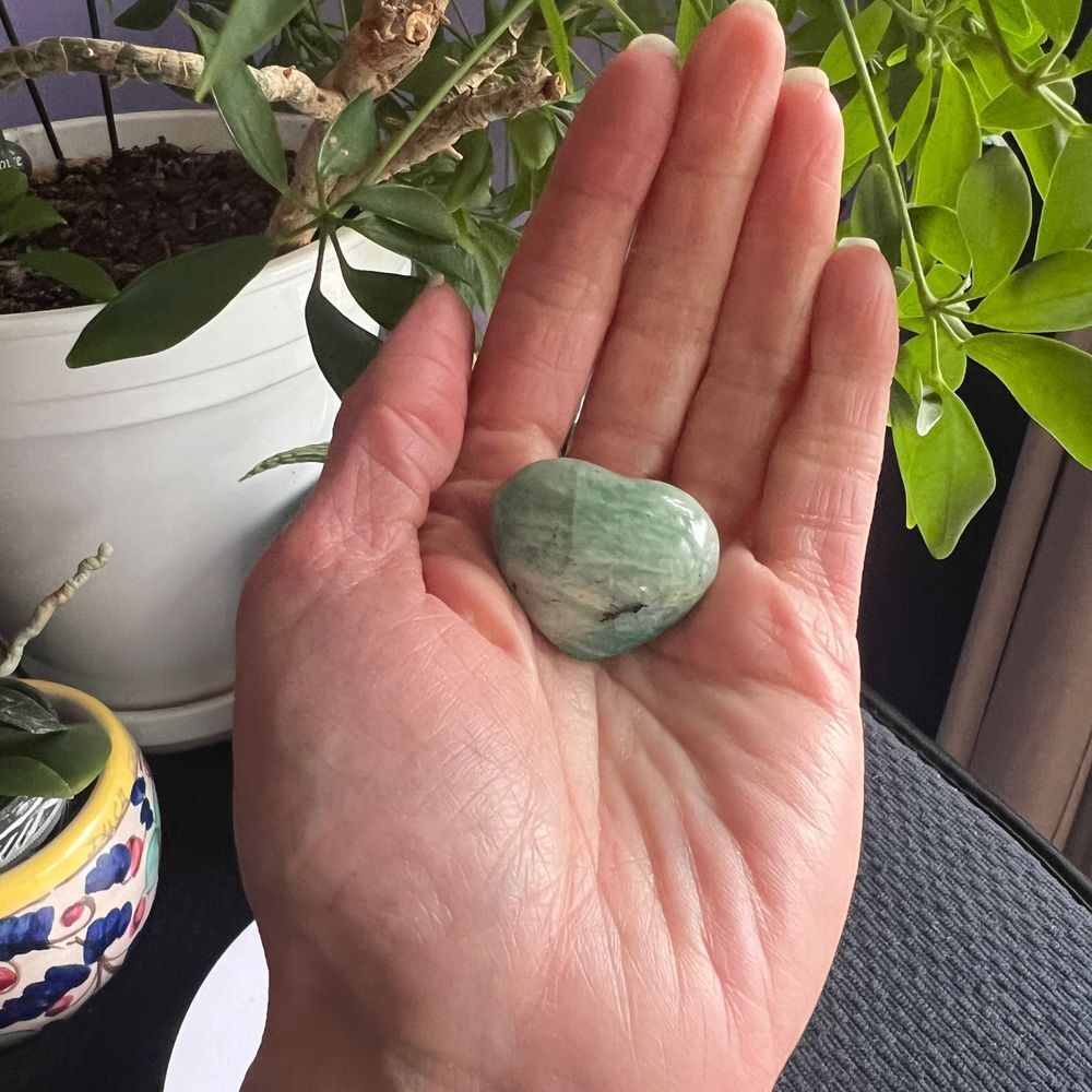 Amazonite Heart Carving (5)