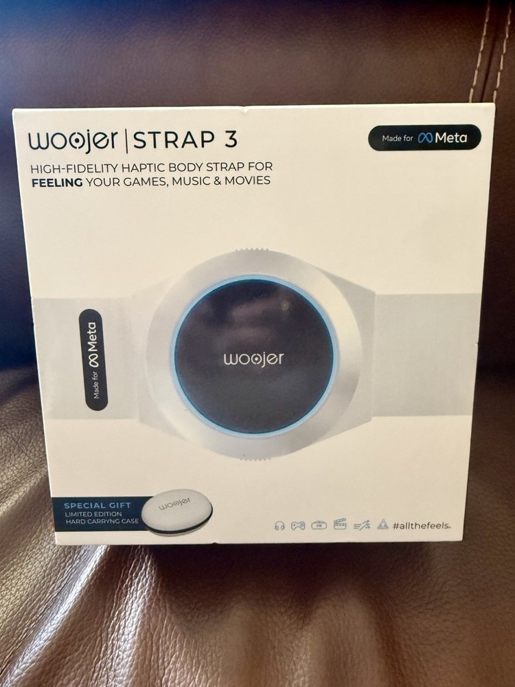 OB WOOJER STRAP 3 Multimedia Haptic Feedback Strap WJRS3-101 w/ CASE!