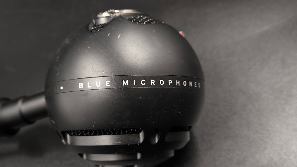Blue Snowball USB Microphone Used Working Black