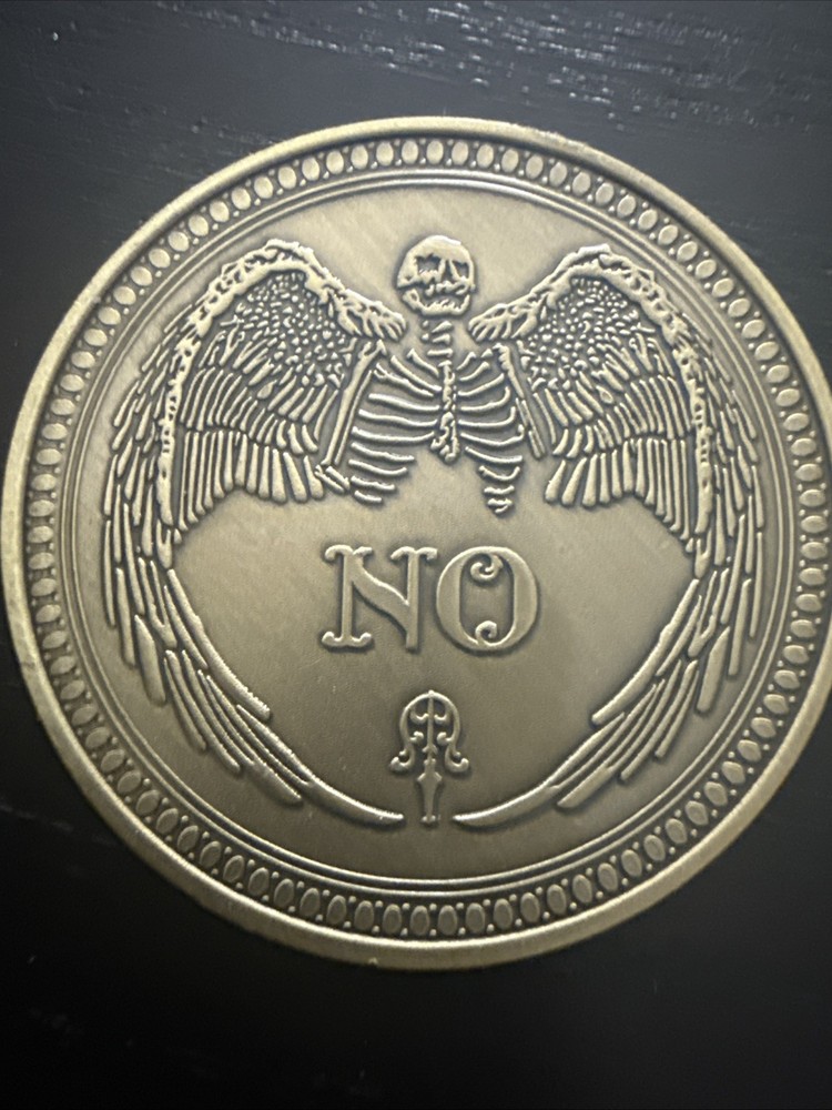 Bronzed Yes No Challenge Coin Decision Maker