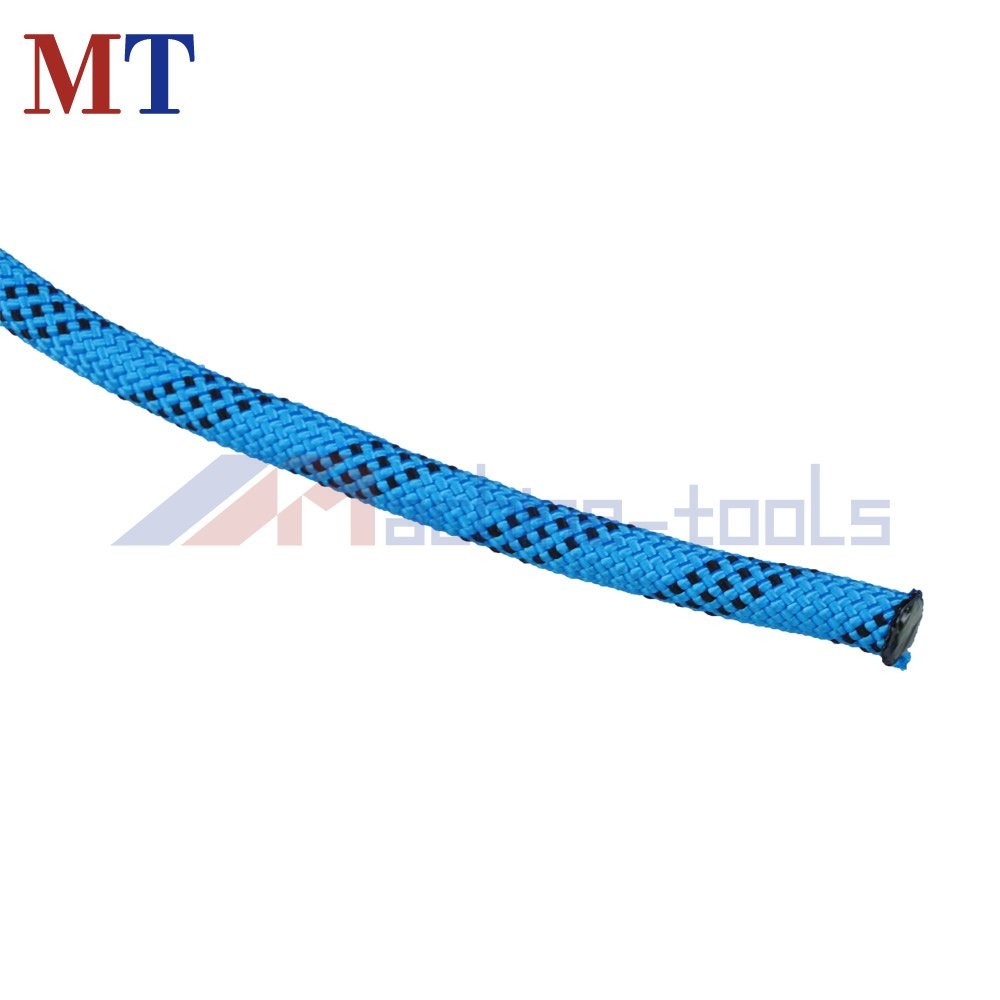 Strong Pulling Rope Braided Polyester Rope 3/8" × 100' 3520Lbs (Blue,Black)