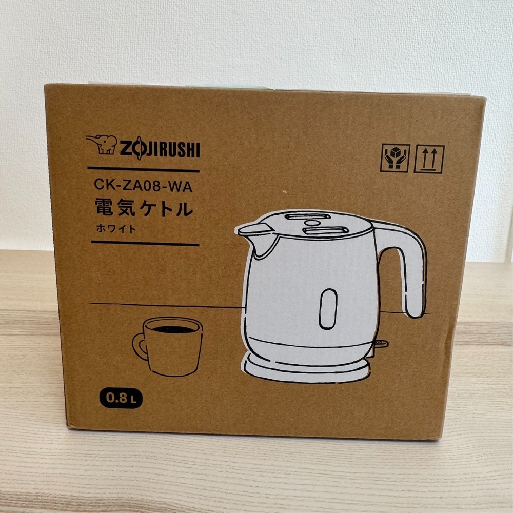 [New] Zojirushi CK-ZA08-WA Electric Kettle 0.8L Compact Cup Safety Design White