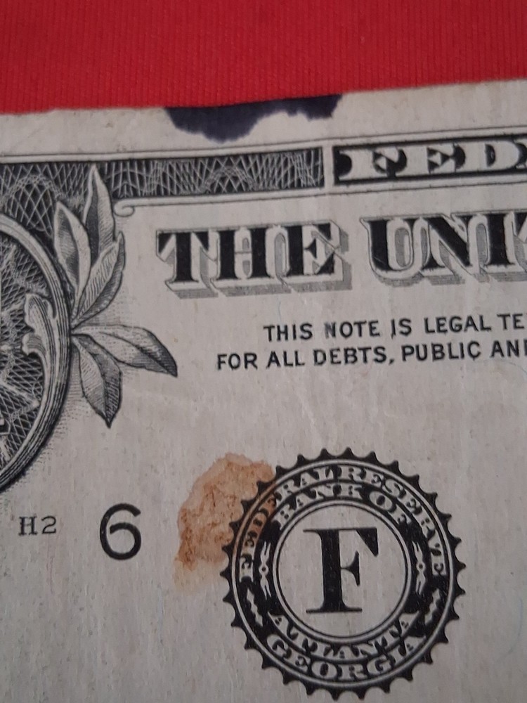 Star Note with Ink Error F 05468772 *