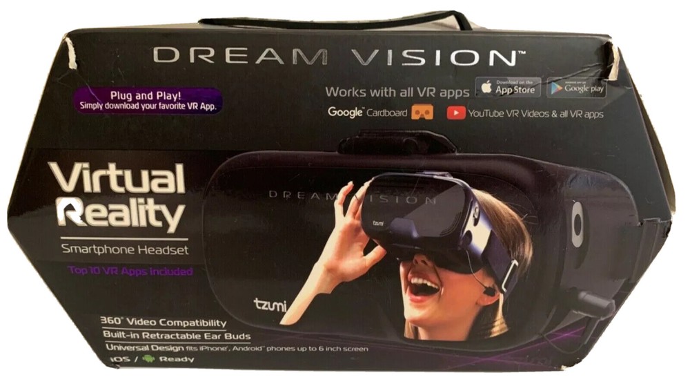 Dream Vision Virtual Reality Smartphone Headset Black