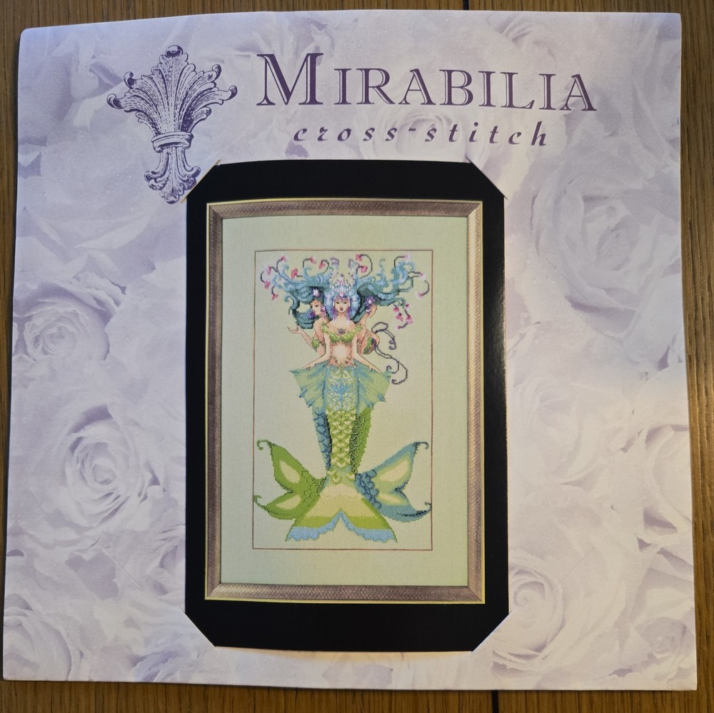 Mirabilia THE THREE MERMAIDS CHART+EMBELLISHMENT PACK-Counted Cross Stitch-MD178