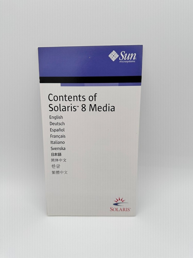 Sun Microsystems 2000 Solaris 8 Intel Edition 10/00 13CDs & Bonus Software