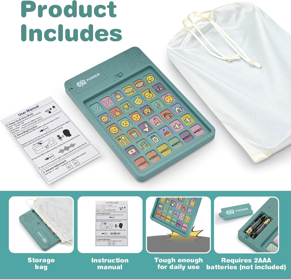 AAC Device for Autism, Speech Therapy Materials, Non Verbal Communication Tools