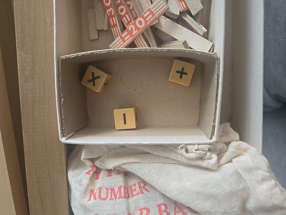 1959 RYTH' MATIK GAME SCRAMBLED NUMBERS