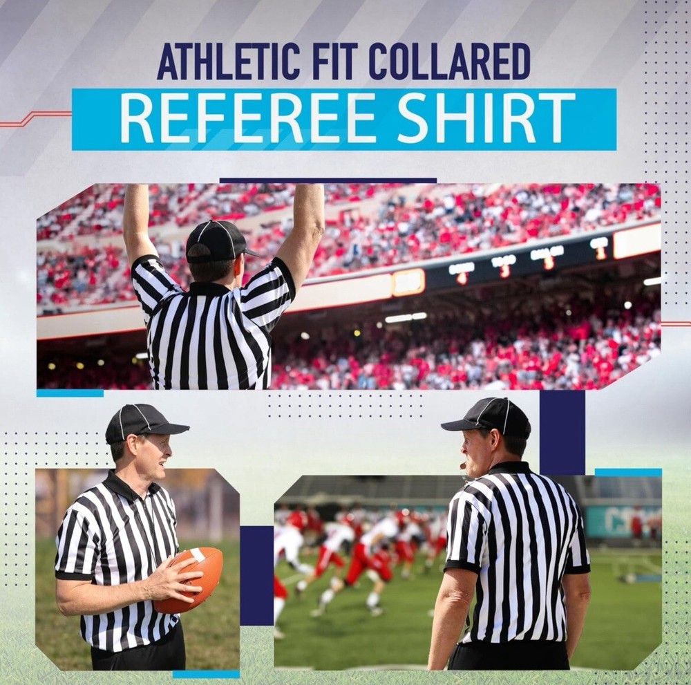 Murray Sporting Goods Men’s Referee Shirt Collared Short Sleeved LARGE