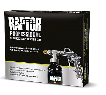 Upol Raptor Bedliner Vari-Nozzle Spray Gun Variable Schultz application Gun