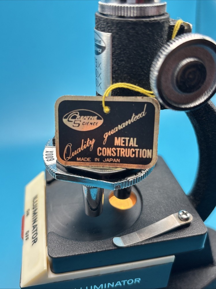 Vintage Creative Science 600 X Microscope Lab with instructions