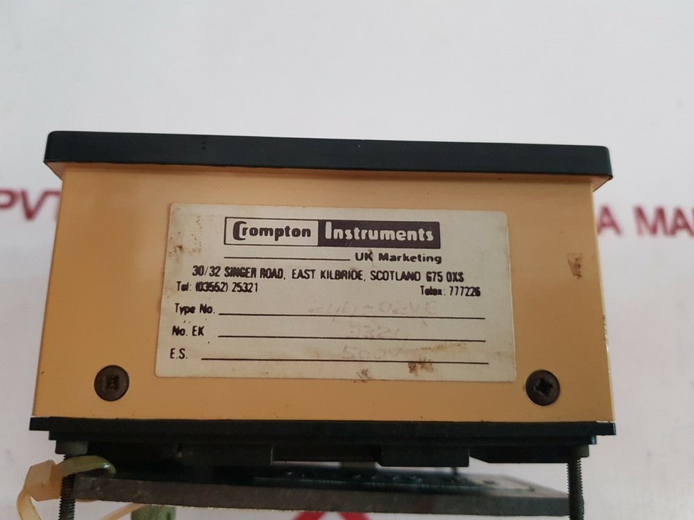 Crompton 244-02vg voltmeter 0-500v