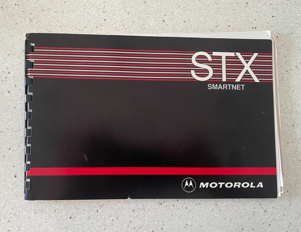 STX Smartnet Motorola Manual User's Guide