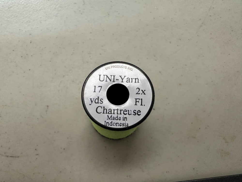 Uni Yarn 17 Yard Spool Chartreuse