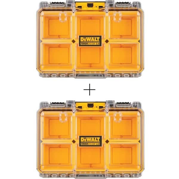TOUGHSYSTEM 2.0 6-Compartment Small Parts Organizer (2 Pack)