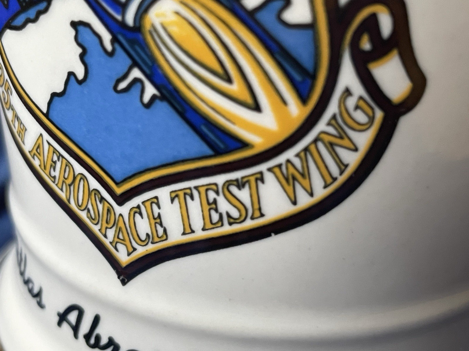 Vintage 6595th Aerospace Test Wing Ceramic Mug, Vandenberg AFB, Space Delta 12