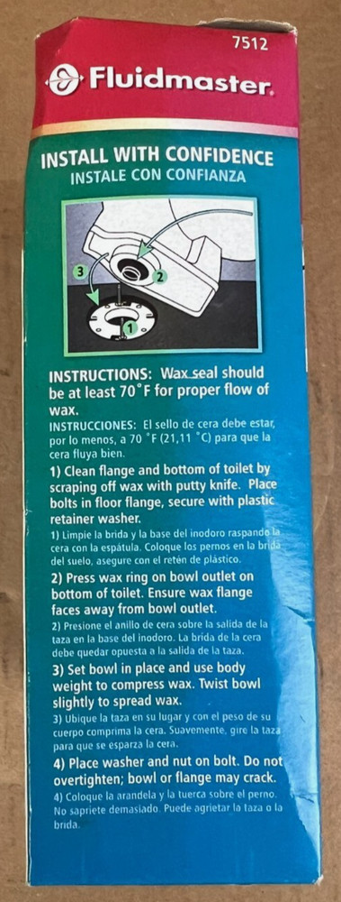 Fluidmaster Reinforced Wax Ring Kit