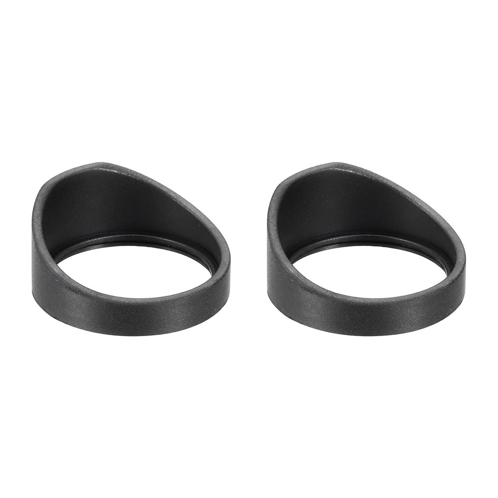2pcs Black Rubber Microscope Eyepiece Cover 32-35mm