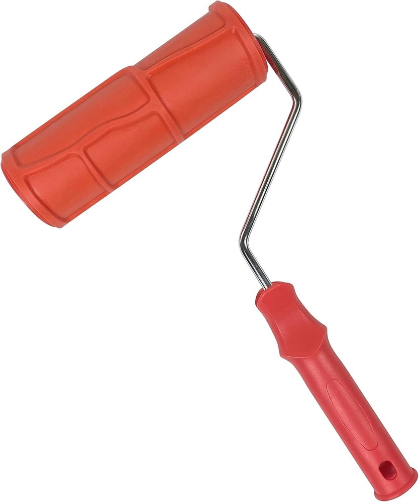 Versatile 8'' Patterned Paint Roller with Ergonomic Design for Wall Enhancements