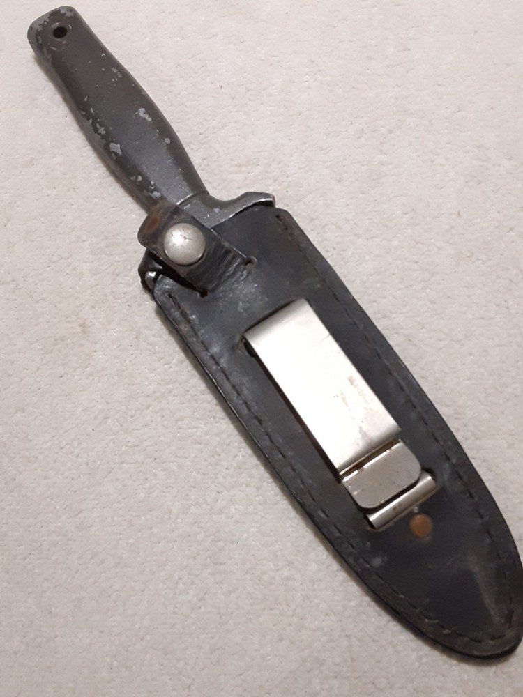 Parker Cut. Co. Boot Dagger Fixed Blade Knife W Leather Sheath
