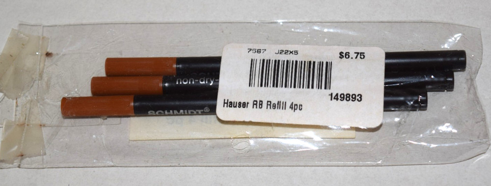 WOODRIVER Hauser 888 Roller Ball Refill 3pc
